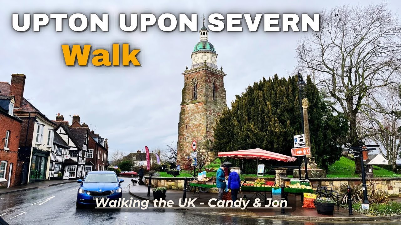 Upton upon Severn Walking Tour 🇬🇧 - Flooded Riverside & Historic Town Views