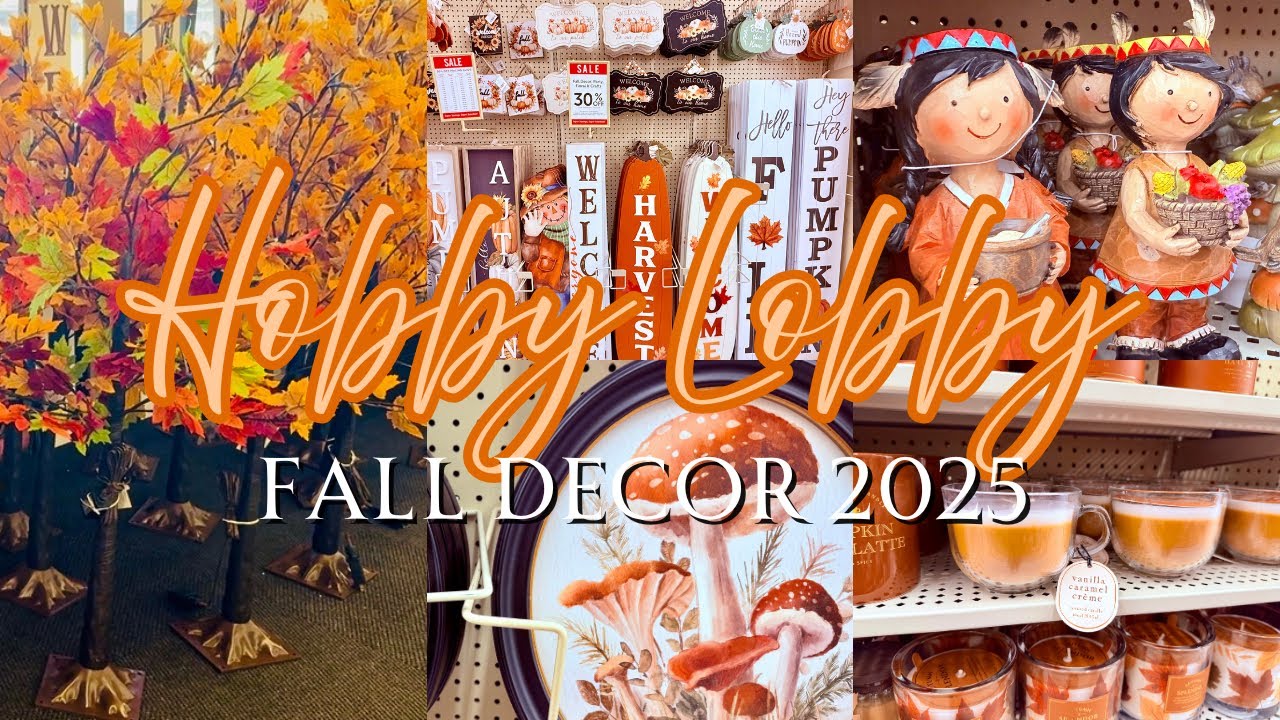 *New* Fall Decor At Hobby Lobby 2025🍁First Look!! 30% Off🍁
