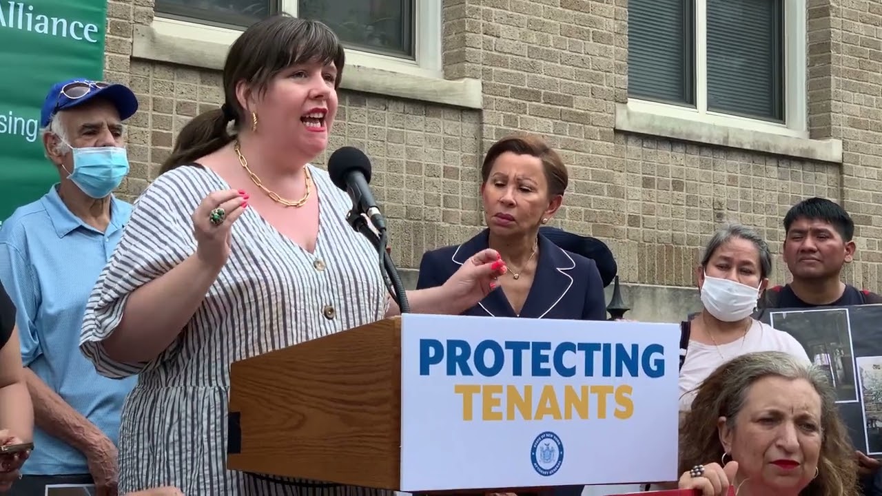 Assembly Member Emily Gallagher speaks out on tenants rights 08.05.22