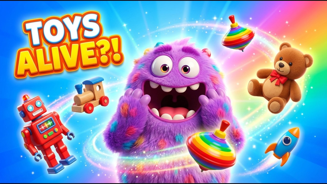Candy Monster’s Toy Day 🧸 | Fun Magical Story for Kids