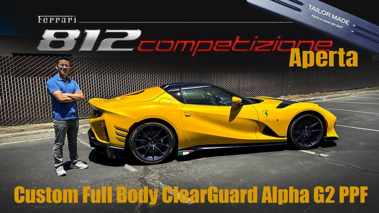 New Ferrari 812 Competizione A | Custom Full Body PPF (Process & Results)