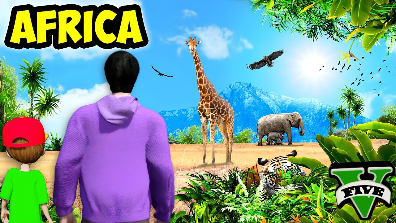 ကျွန်တော် အာဖရိကကို ခရီးထွက်ခဲ့တယ် | Travel to Africa in GTA V