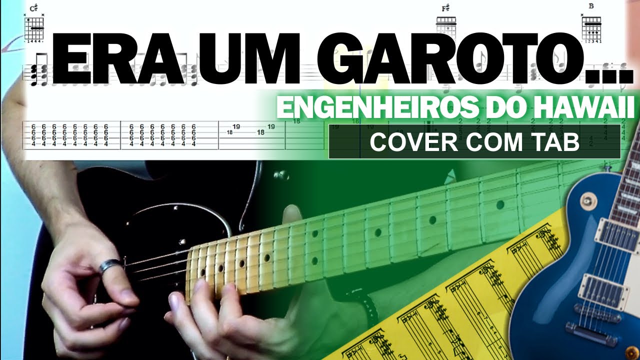 Era Um Garoto | Guitarra Cover Tab | Solo Original | Backing Track com Vocal 🎸 ENGENHEIROS DO HAWAII