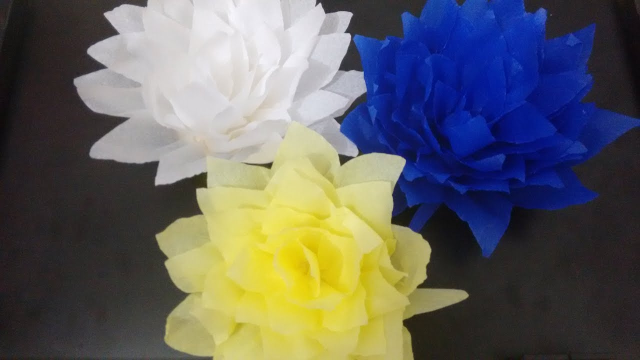 FLOR DE CREPOM  - PAPER  FLOWER