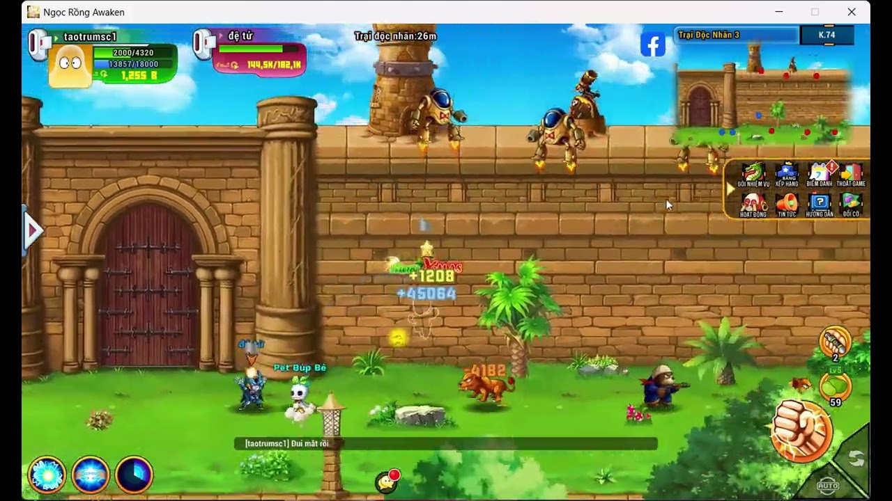 NGỌC RỒNG AWAKEN - SIÊU CẤP 1 ĐỆ TỬ KÉO WIN DOANH TRẠI ĐỘC NHÃN