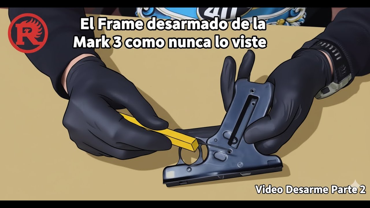 El Frame/Armazon de la Ruger Mark 3 al Desnudo: Despiece Completo