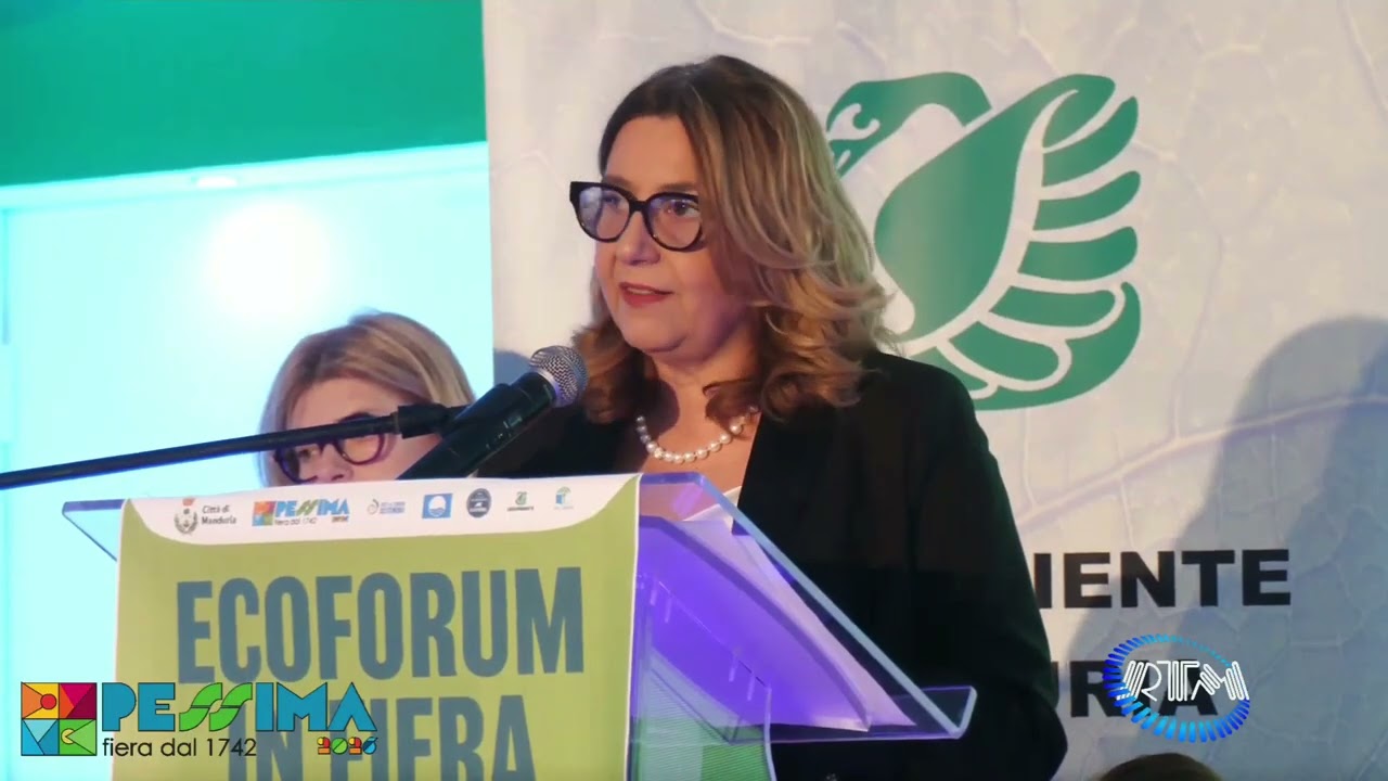 ECOFORUM IN FIERA Intervento di Katia Fusco Assessore Urbanistica e Ambiente Comune di Manduria