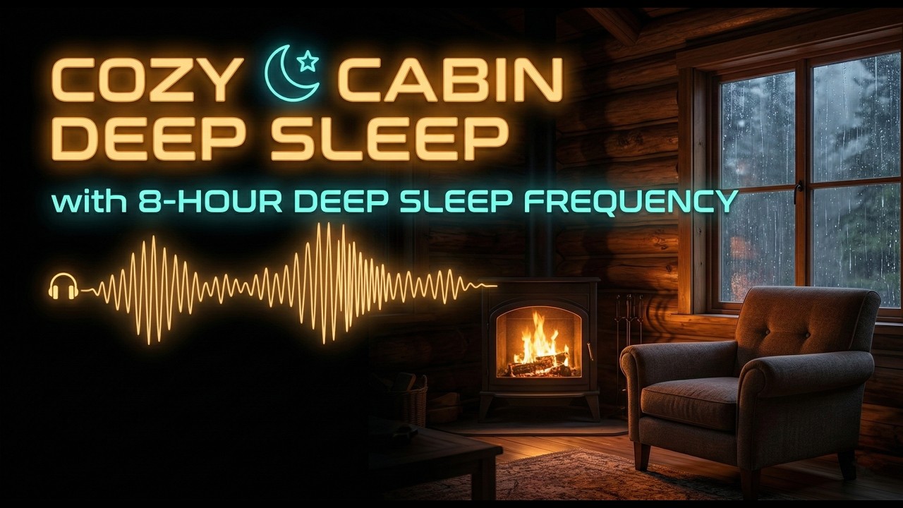 Rainstorm Outside, Cozy Fireplace Inside 🪵 8 Hours of White Noise for Deep Sleep