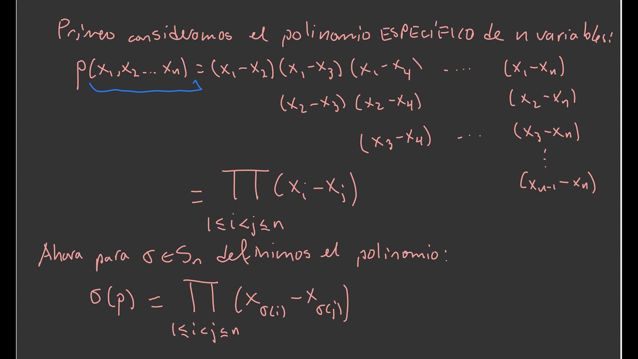 10.3. Transposiciones. Paridad de una permutación. Grupo Alternante.