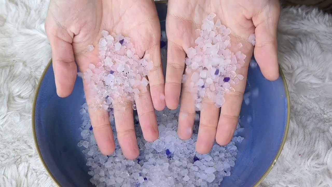ASMR 🎧 Sonidos relajantes. Piedras blancas 🤍