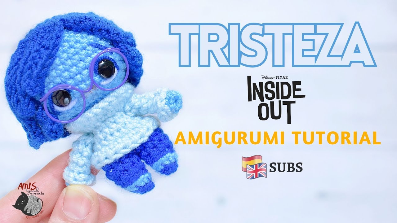 Tristeza Amigurumi Tutorial | Intensamente | Amis Tejiendo Momentos ENG/SPA Subs