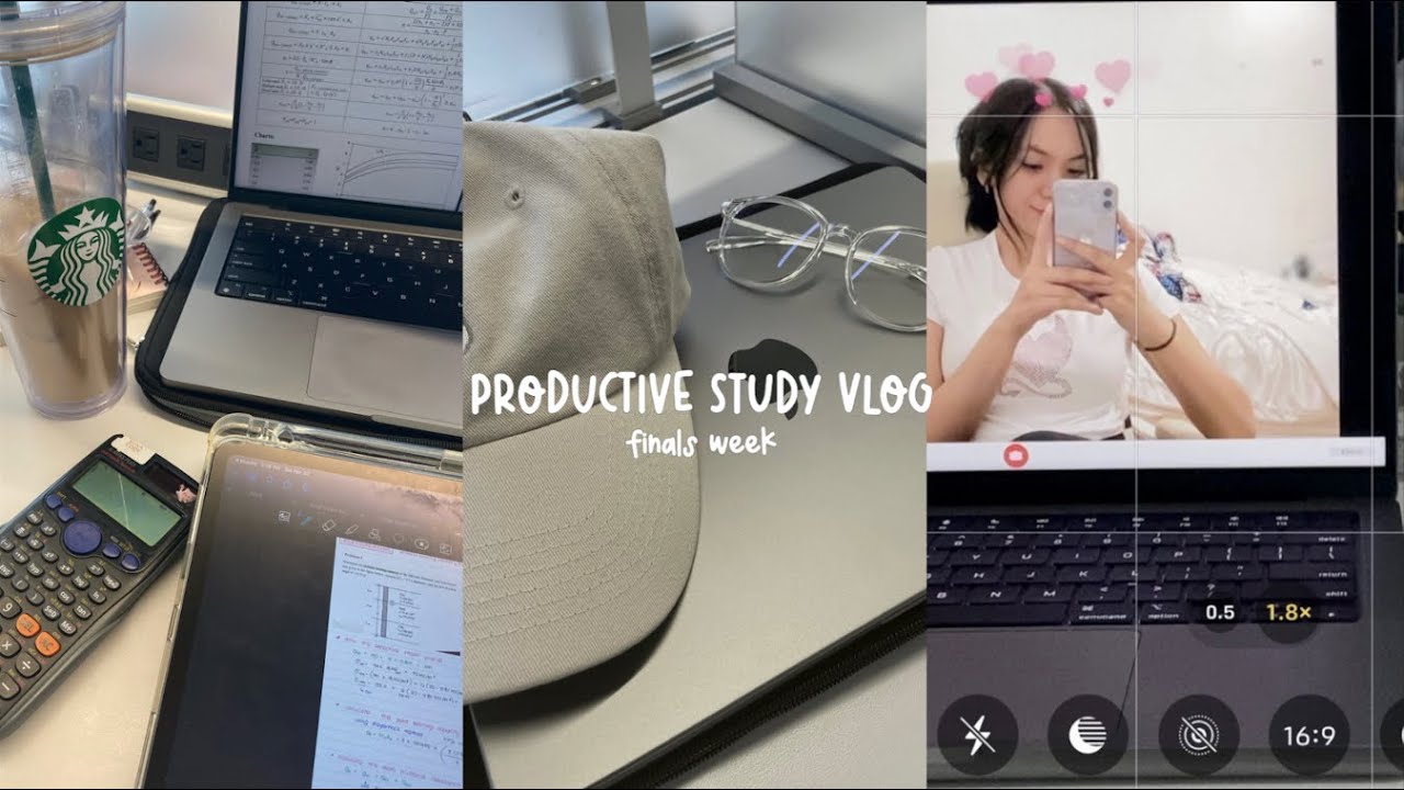 ENGINEERING FINALS WEEK 👩🏻‍💻 very productive days, cramming for 5 exams in a week, last final exams