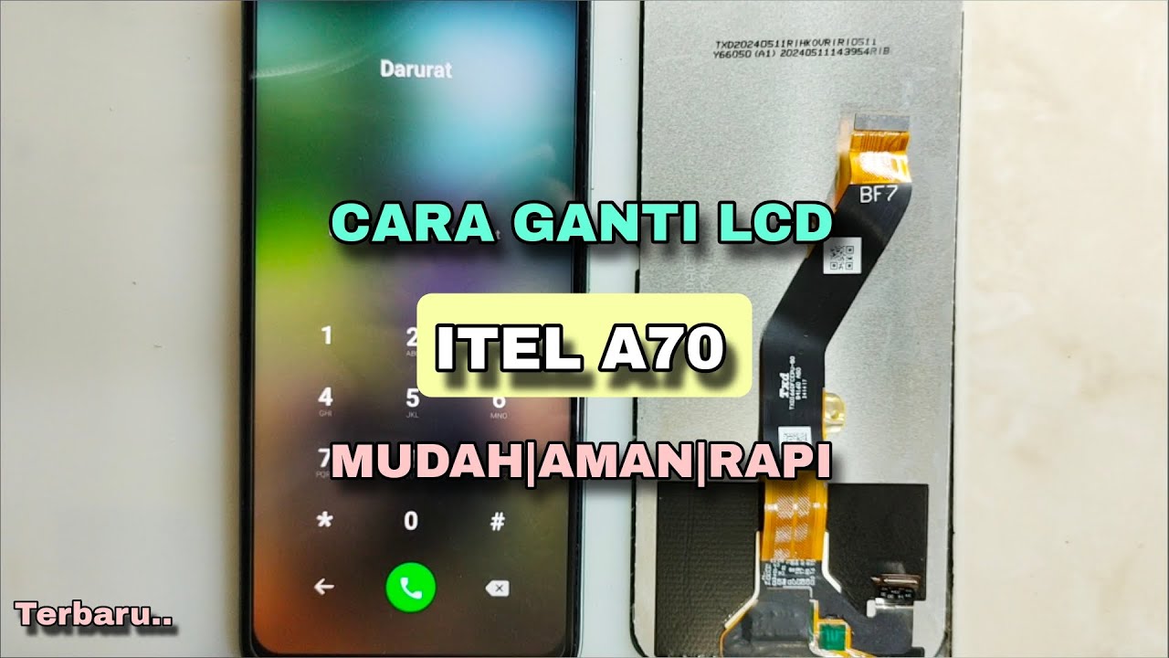 CARA GANTI LCD ITEL A70 AMAN DAN RAPI || ITEL A70 DISPLAY CHANGE