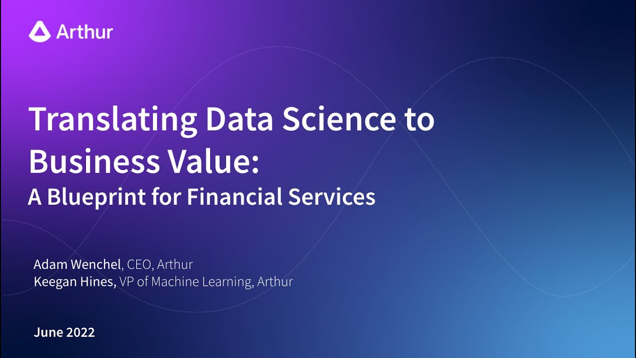 [Webinar] Translating ML to Business Value in Financial Services