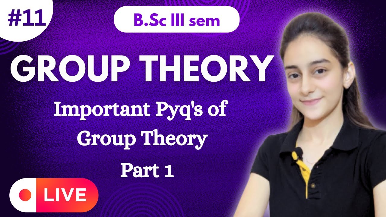 Math on Tips ( Anjali Ma'am)  is live!! GROUP THEORY | PYQ's OF GROUP THEORY  | PART 1