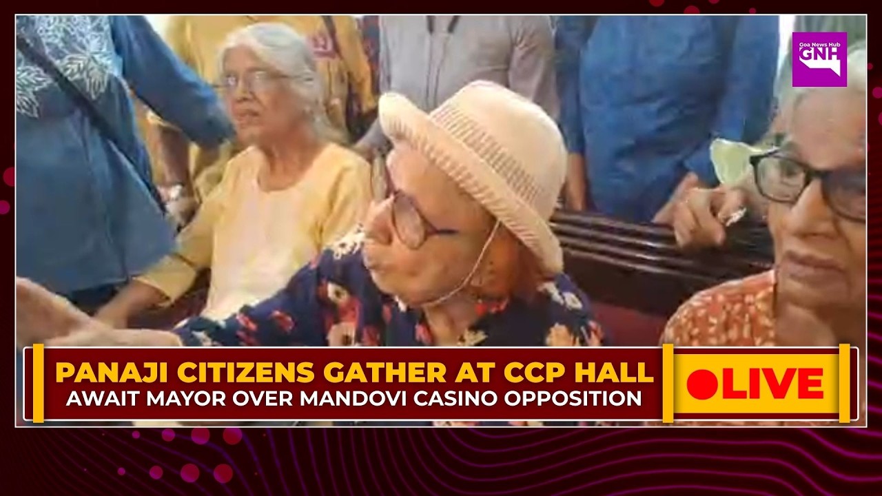 PANAJI CITIZENS GATHER AT CCP HALL, AWAIT MAYOR OVER MANDOVI CASINO OPPOSITION | 12/2/26 |🔴GNH_ LIVE