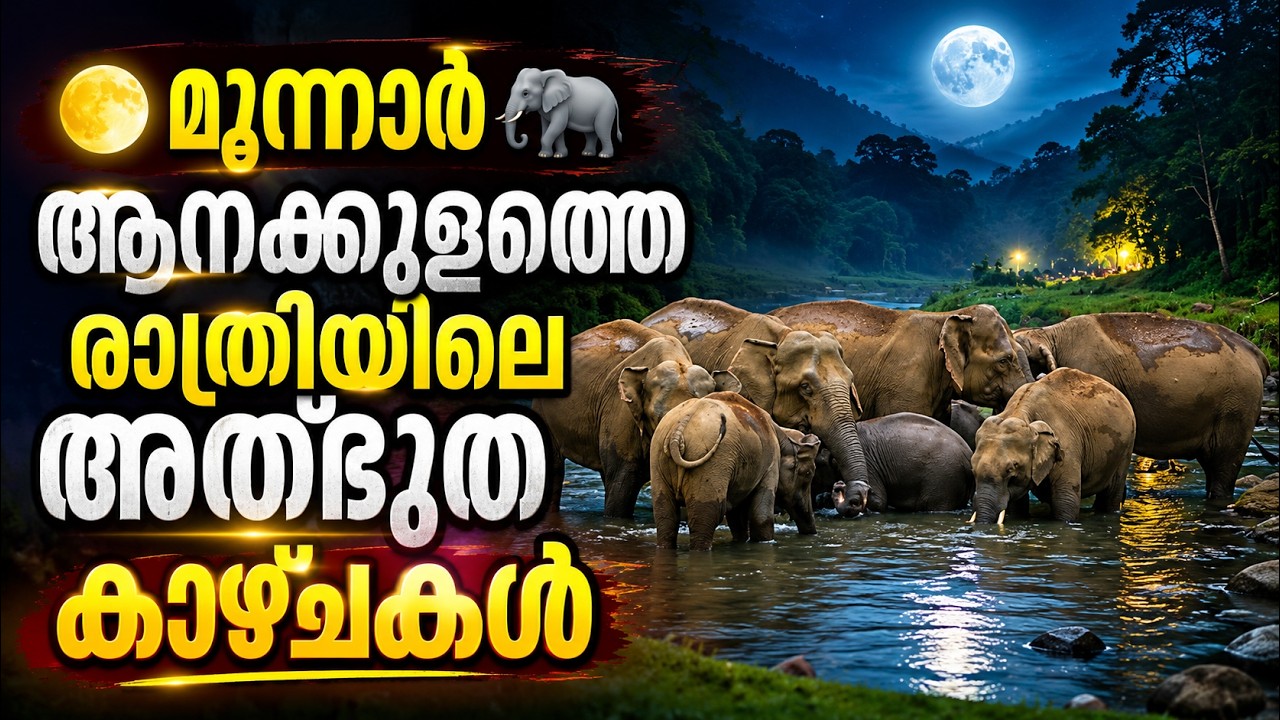 ആനകുളം ഒരു രാത്രി കാഴ്ച | Anakulam at night view #anakulam #munnar #travel