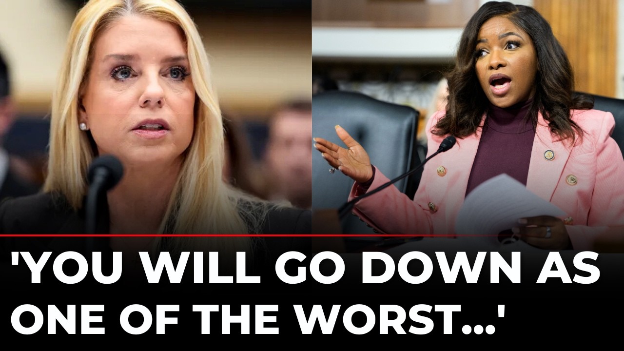 Epstein Files Names: Jasmine Crockett Shuts Down Pam Bondi in Explosive Hearing | US News LIVE