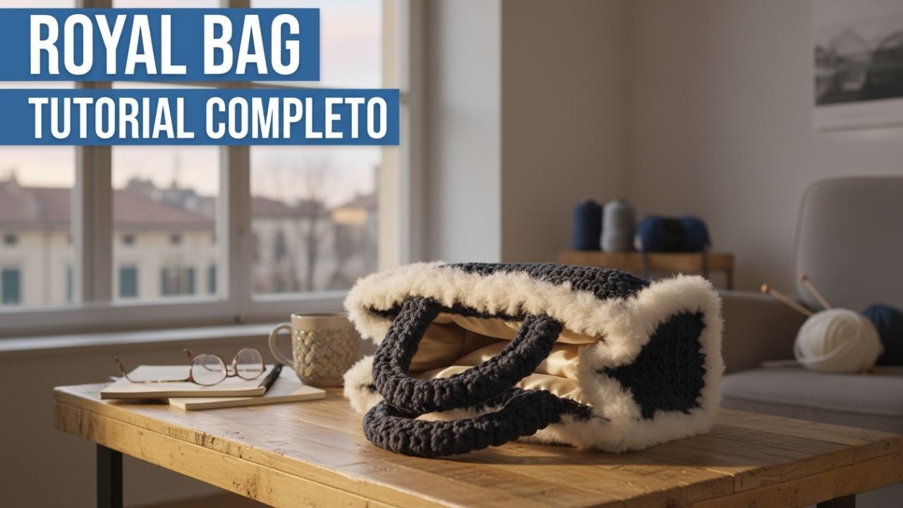 Come Fare una BORSA ELEGANTE all'Uncinetto 🧶 Royal Bag Tutorial Passo Passo