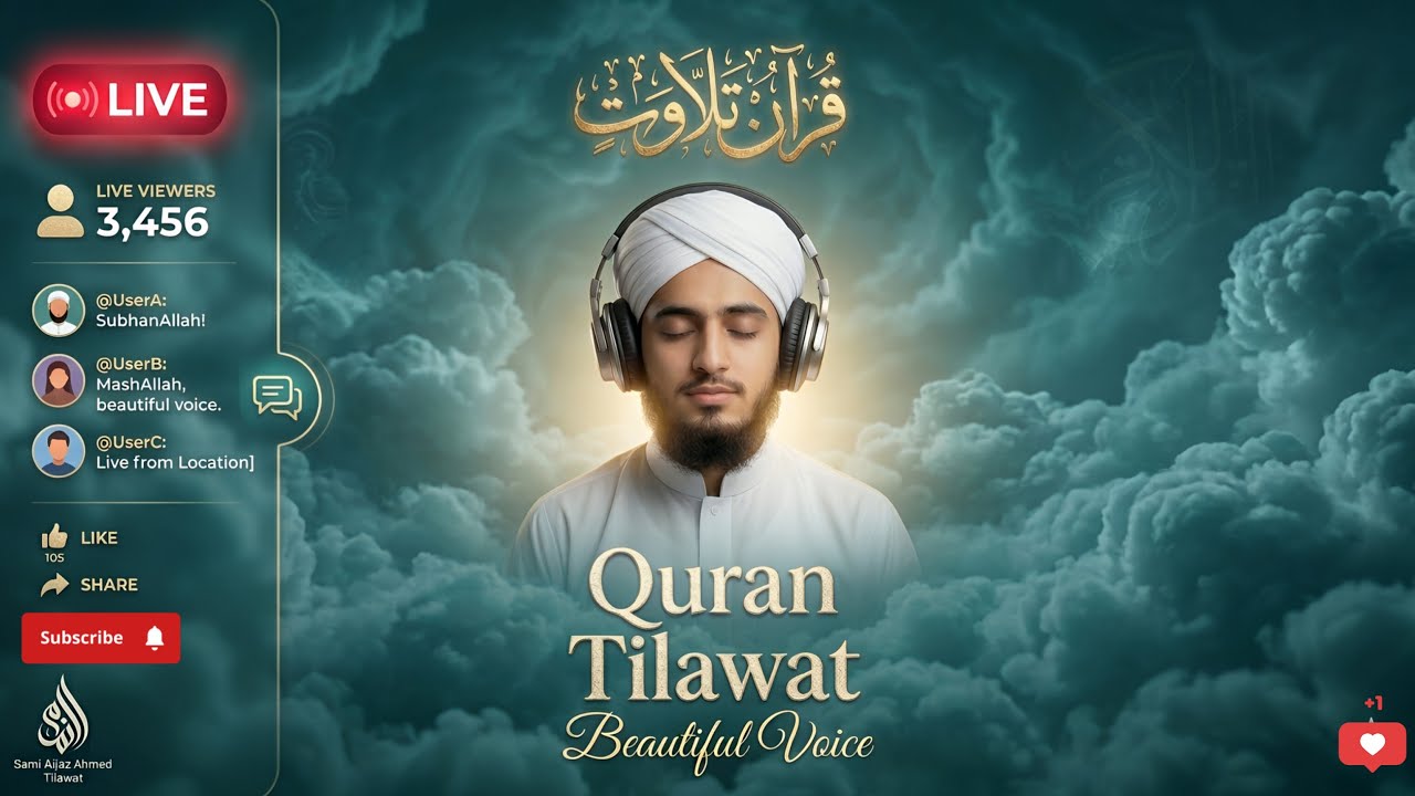 ‎Live Quran Tilawat | Beautiful Quran Recitation | Surah Tilawat Live | Sami Aijaz Ahmed