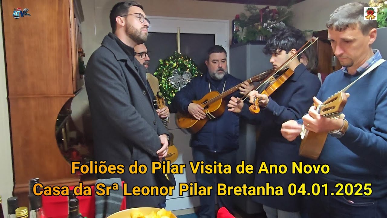 Foliões do Pilar Bretanha Visita de Ano Novo Casa da Srª Leonor Pilar Bretanha