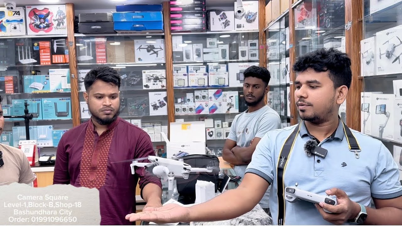 DJI mini 3 Drone | ড্রোন বাংলা রিভিউ | Camera Square Bashundhara City