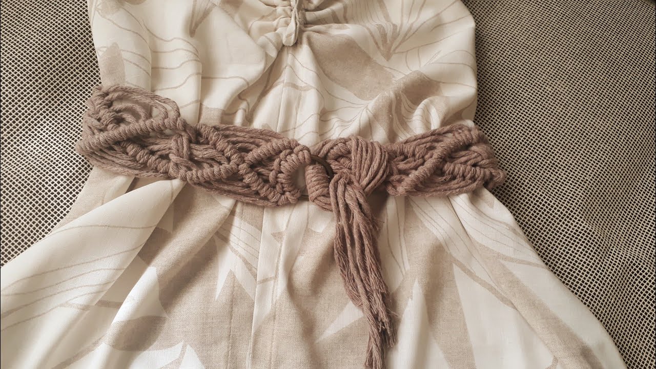 Cinto em macrame                                 #macrame #macramemoderno