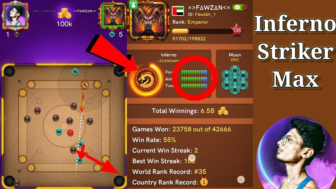 🔥Carrom Pool Trick short Game Play Carrom Munna official gaming |||