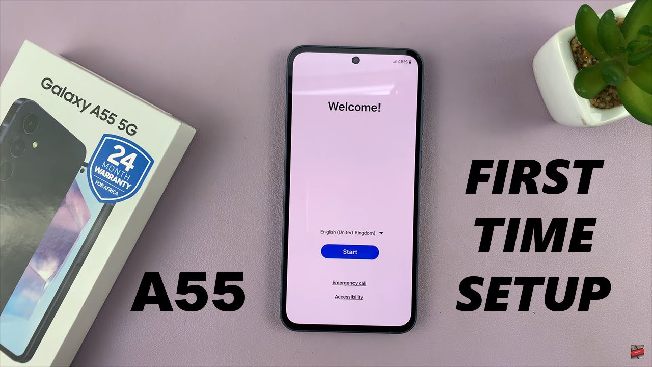 Samsung Galaxy A55 5G - First Time Boot & Set Up (Step-by-Step)