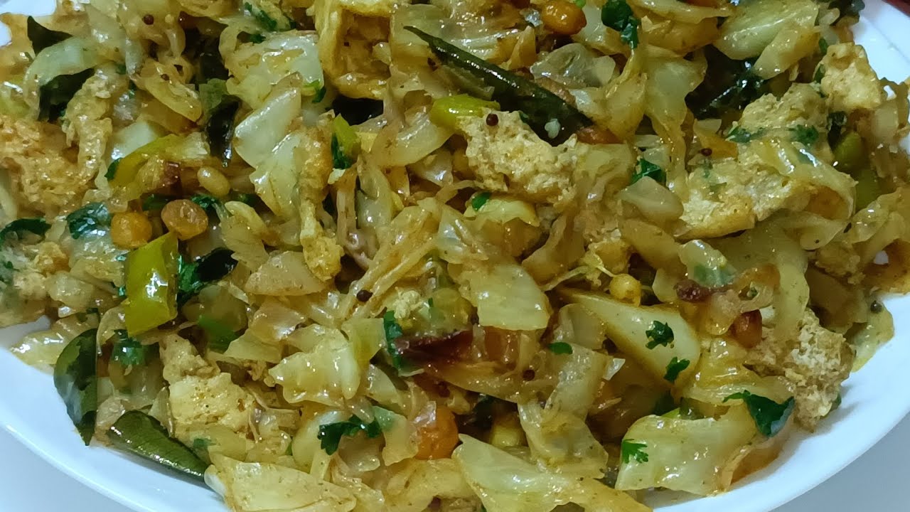 CABBAGE EGG FRY RECIPE #cabbageeggfry #cabbagerecipe #eggrecipe #deliciousfood #tastyfood 