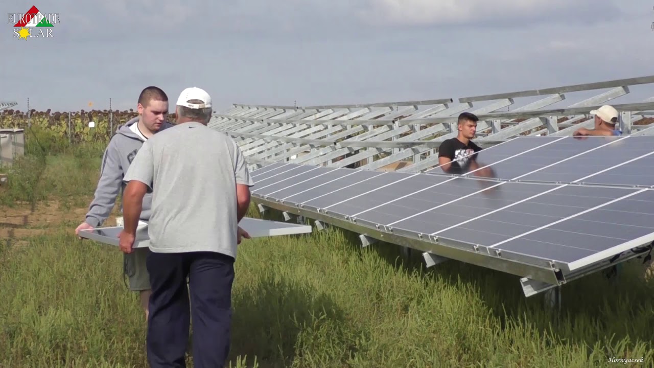 Környei Solar Park építése