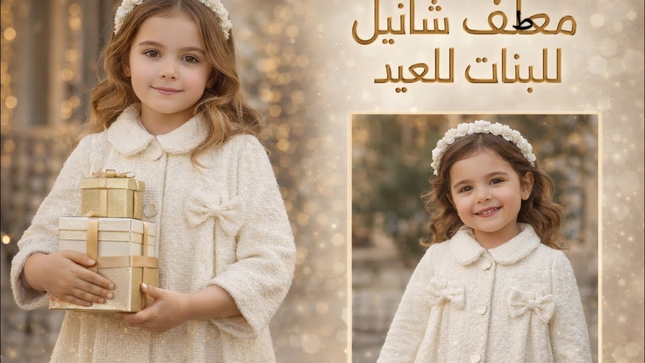 فستان بنات للعيد و المناسبات مع طريقة تركيب التبطين و الكول