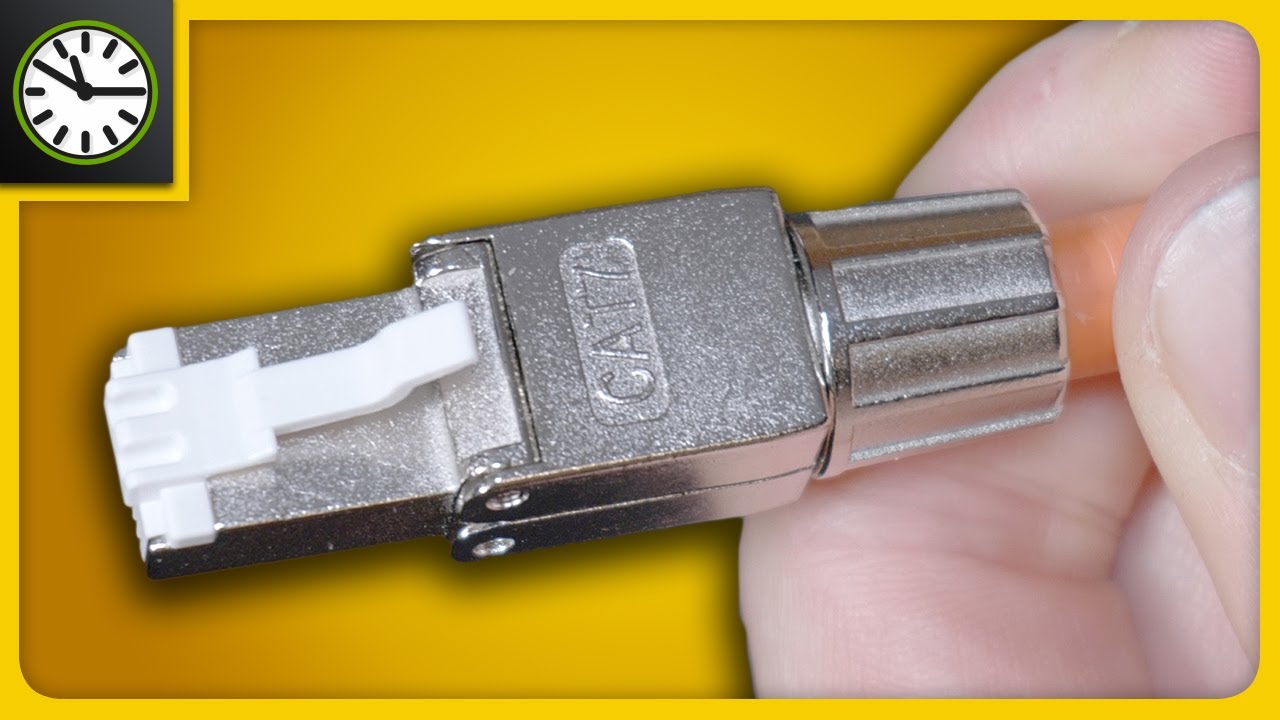 CAT7 Stecker ohne Werkzeug montieren &ndash; Anleitung