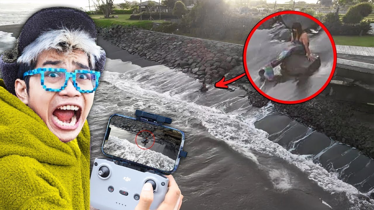 DIKIRA BOHONGAN!!! DRONE MENANGKAP PENAMPAKAN PUTRI DUYUNG ASLI DI PANTAI SELATAN!!!