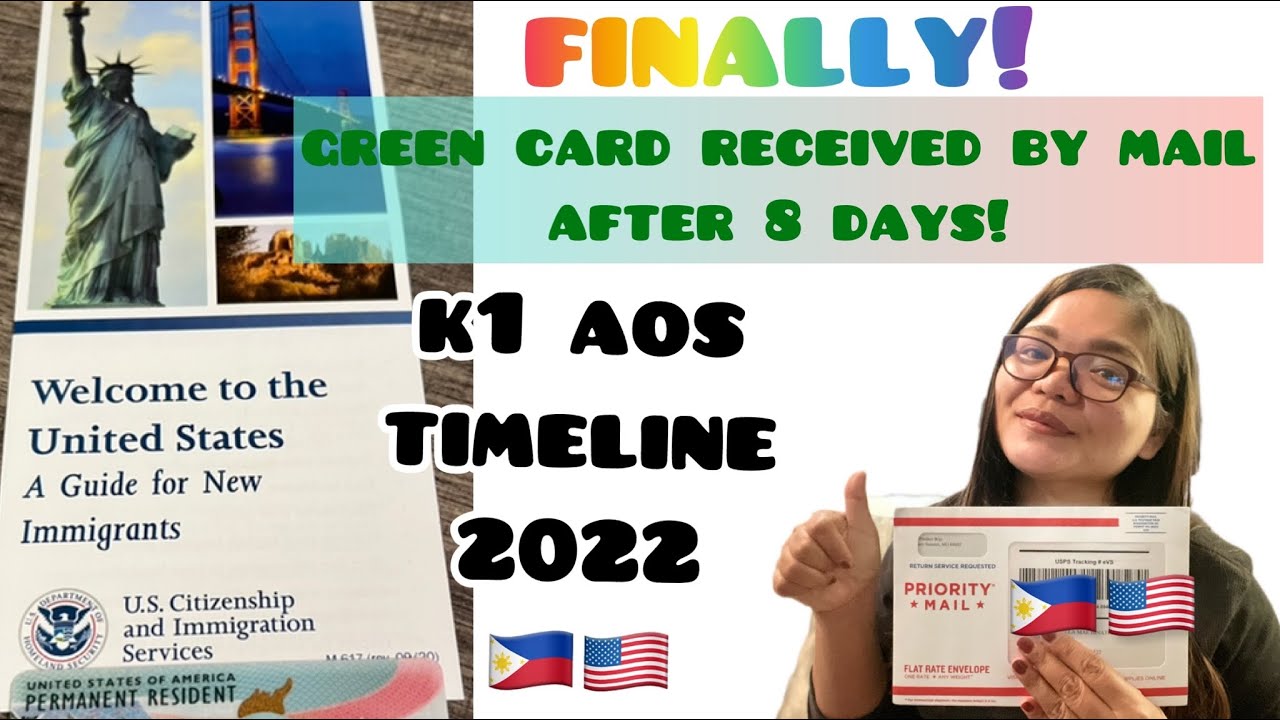 🇵🇭GREEN CARD RECEIVED AFTER 8 DAYS/ K1 AOS TIMELINE 2022|FILIPINA-AMERICAN COUPLE