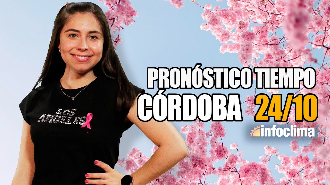 Pron&oacute;stico para el 24 de octubre de 2025. C&oacute;rdoba - Argentina - Infoclima TV