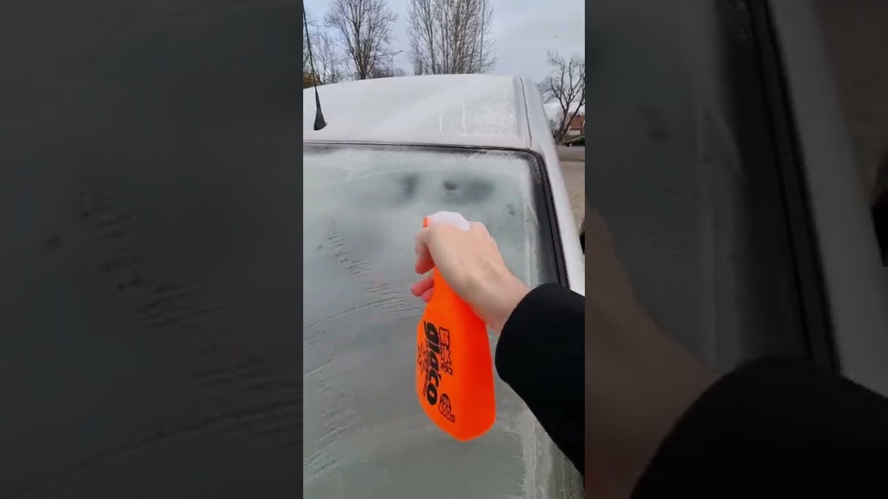 Quickly remove ice and snow from the windshield with Glaco Deicer.