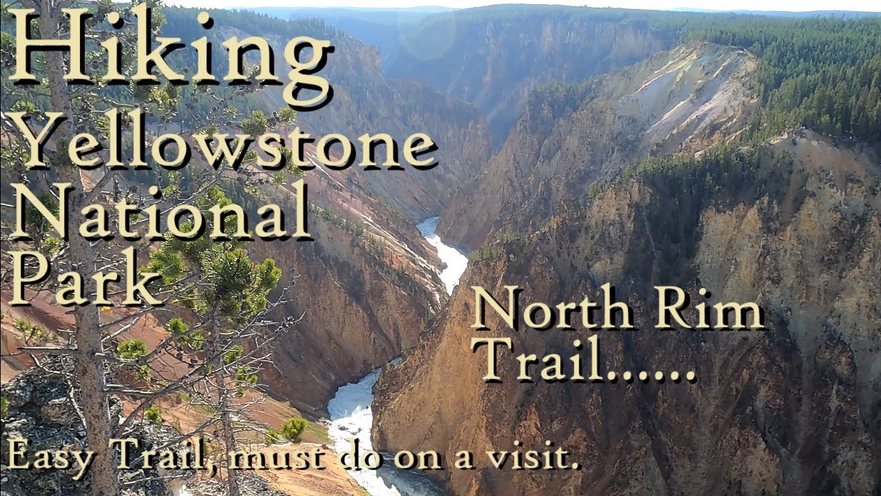 Легкий расслабляющий пеший маршрут, тропа North Rim Trail в Йеллоустонском национальном парке, об...