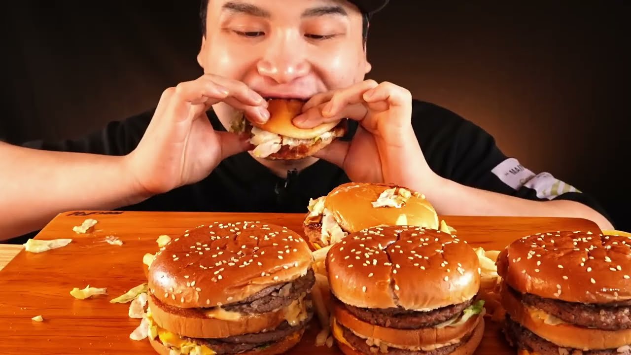CRUNCHY AND CHEESY FAST FOOD COMPILATION MUKBANG