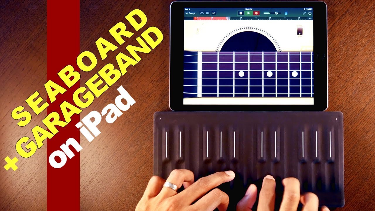 SEABOARD BLOCK expressive SOUNDS on GarageBand on iOS!