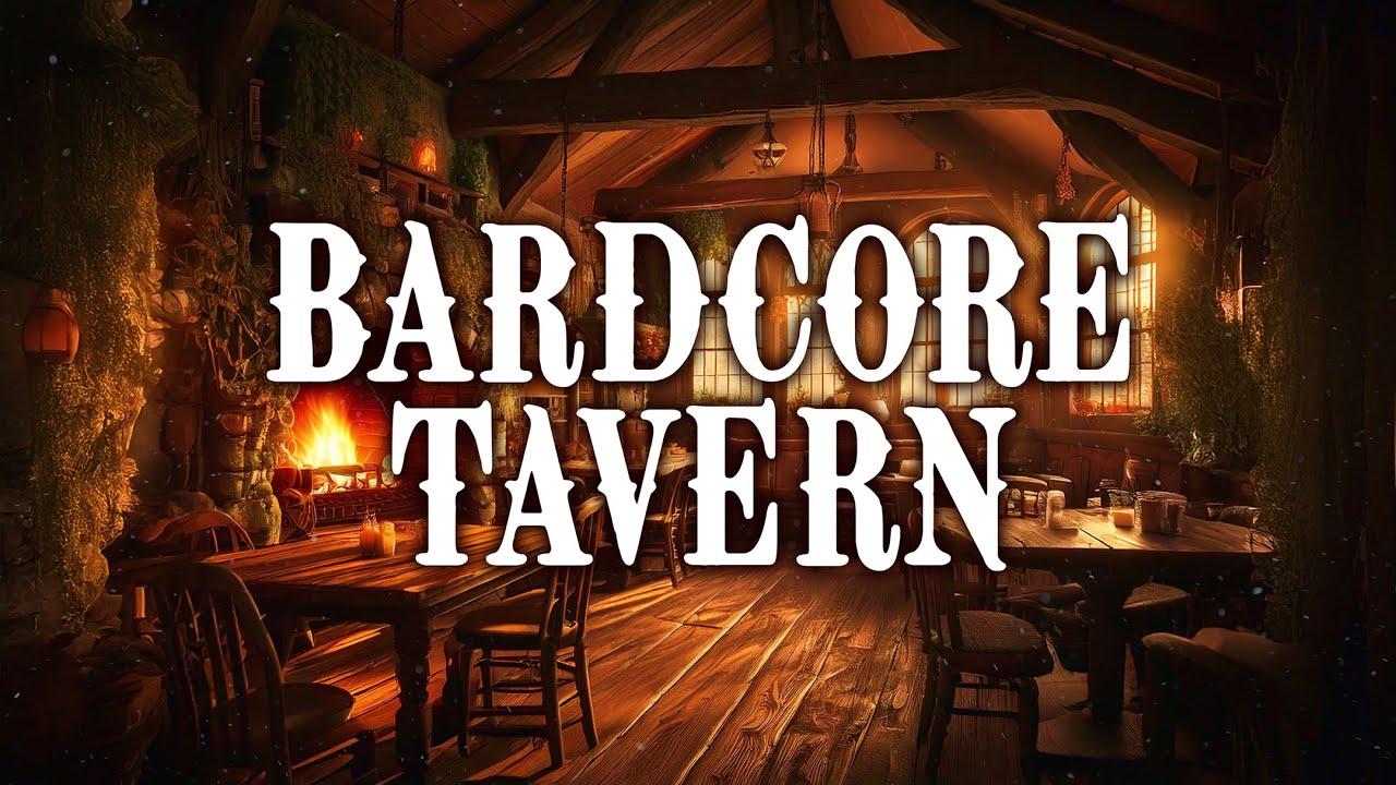 Mid Evil Tavern Music for Cleaning/ Reading Ambiance | Bardcore | Fire ASMR