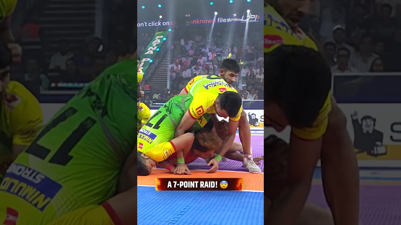 Shubham Bitake stuns Patna Pirates defense with a 7-point raid | Eliminator 2 | 