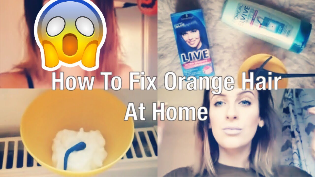 How to tone yellow, brassy or orange hair with blue or purple dye! THIS ACTUALLY WORKS
