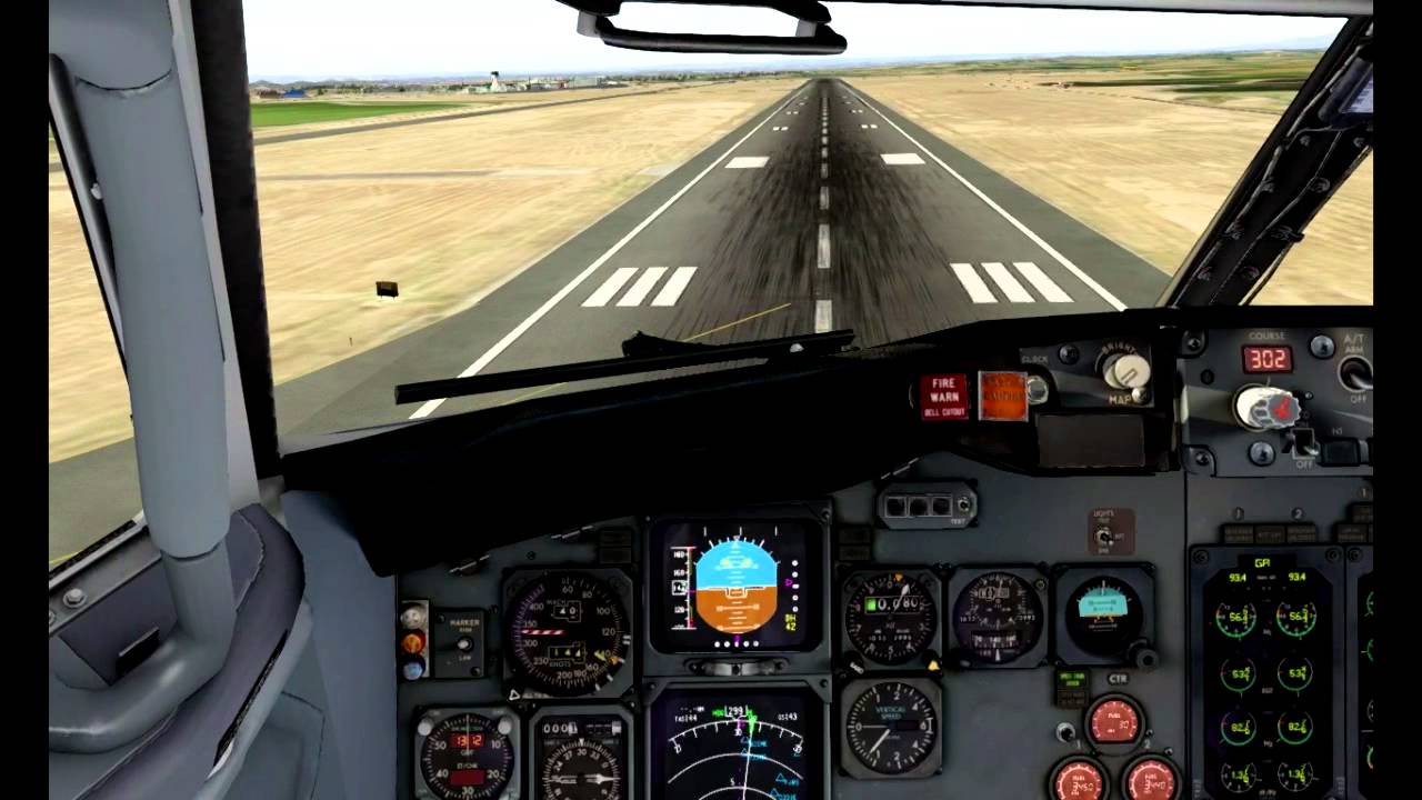 IXEG 737-300 20 knot crosswind landing