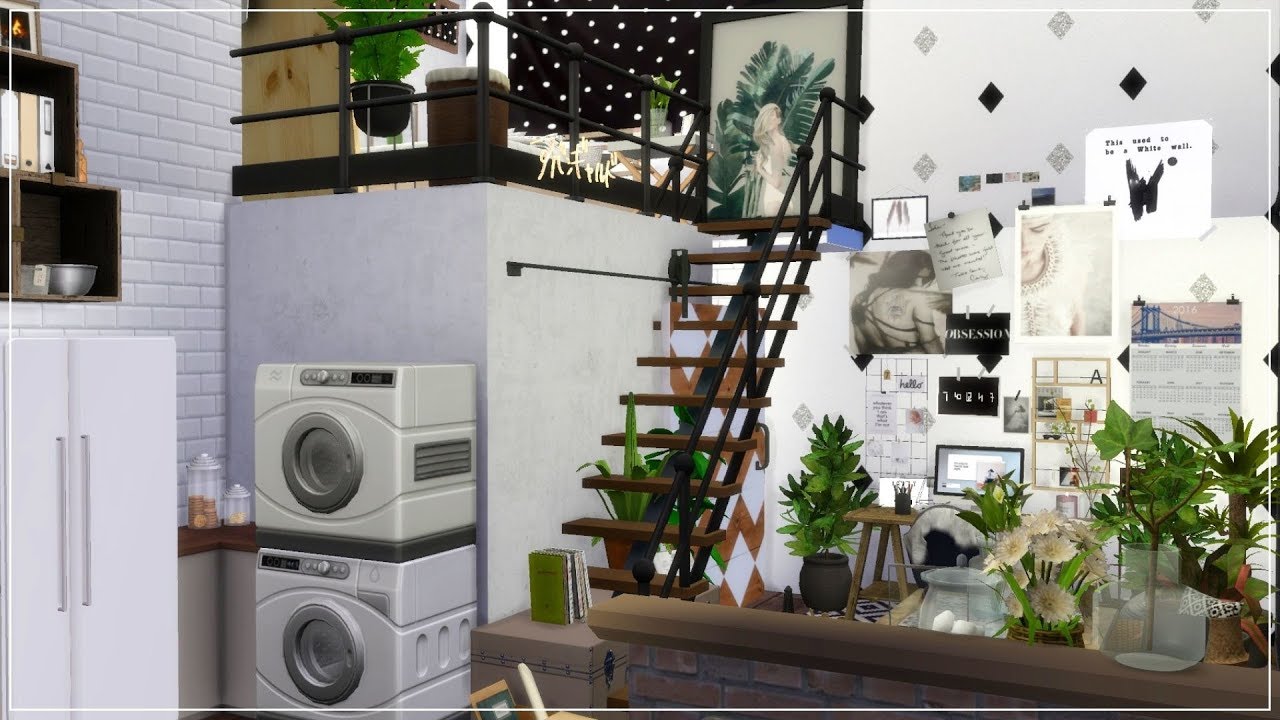 The Sims 4 | Cozy Scandinavian-Inspired Loft Apartment | Apartment Speed Build + Download Links