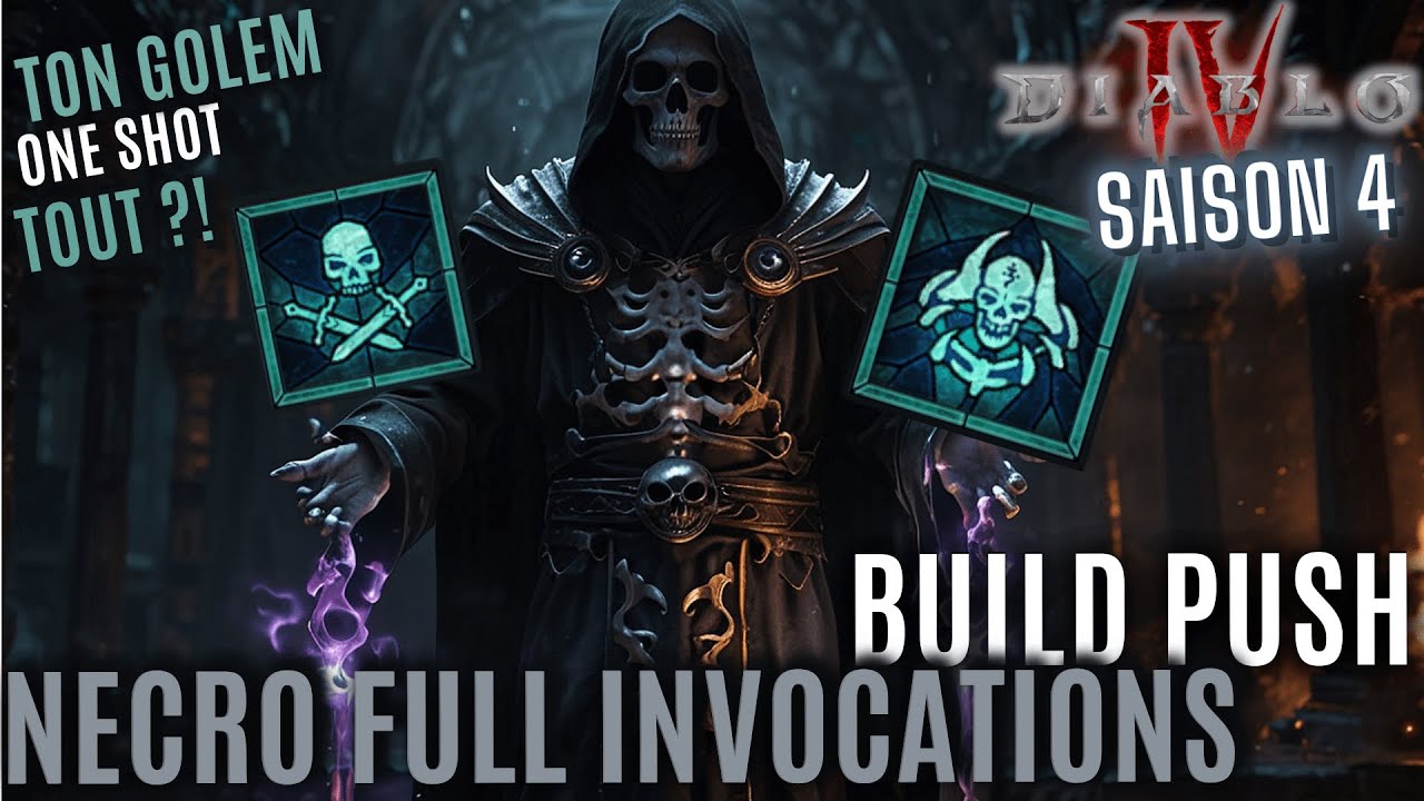 DIABLO 4 - NECRO INVOCATIONS BURST GOLEM - Un up invoc mérité mais abusé ?!