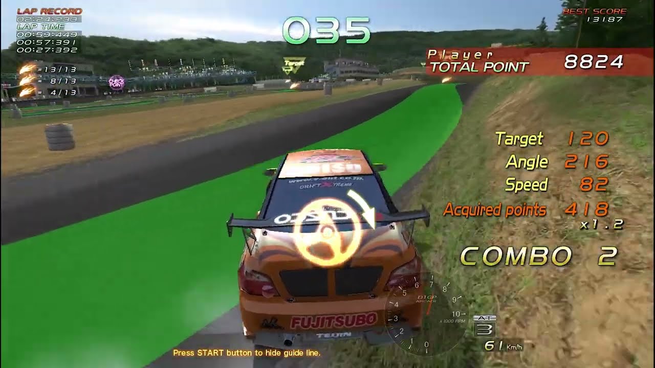D1GP Arcade (Yuke's/Taito 2008) - Solo attack playthrough - Ebisu South
