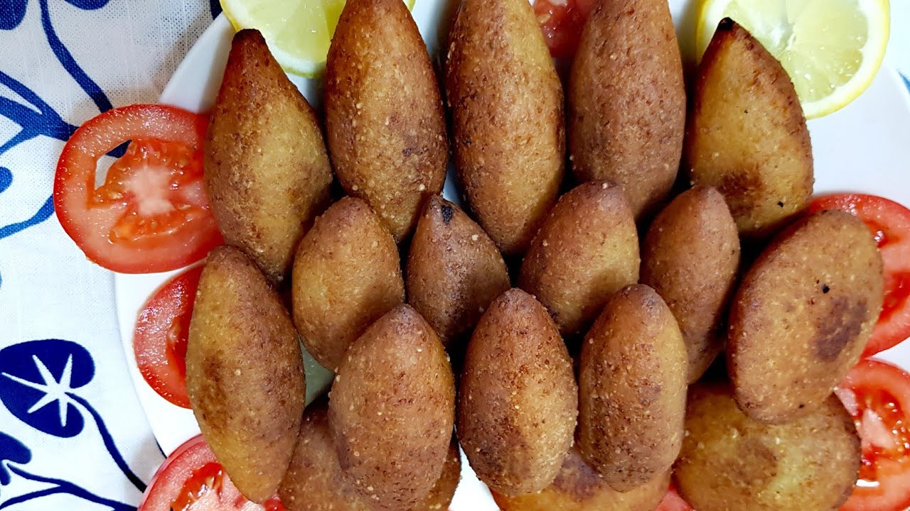 عمل كبة البرغل القلي  🔔❗👍  روعه وشهيه وطيبه  🔔❗👍 The most Tasteful kibbeh with burgul