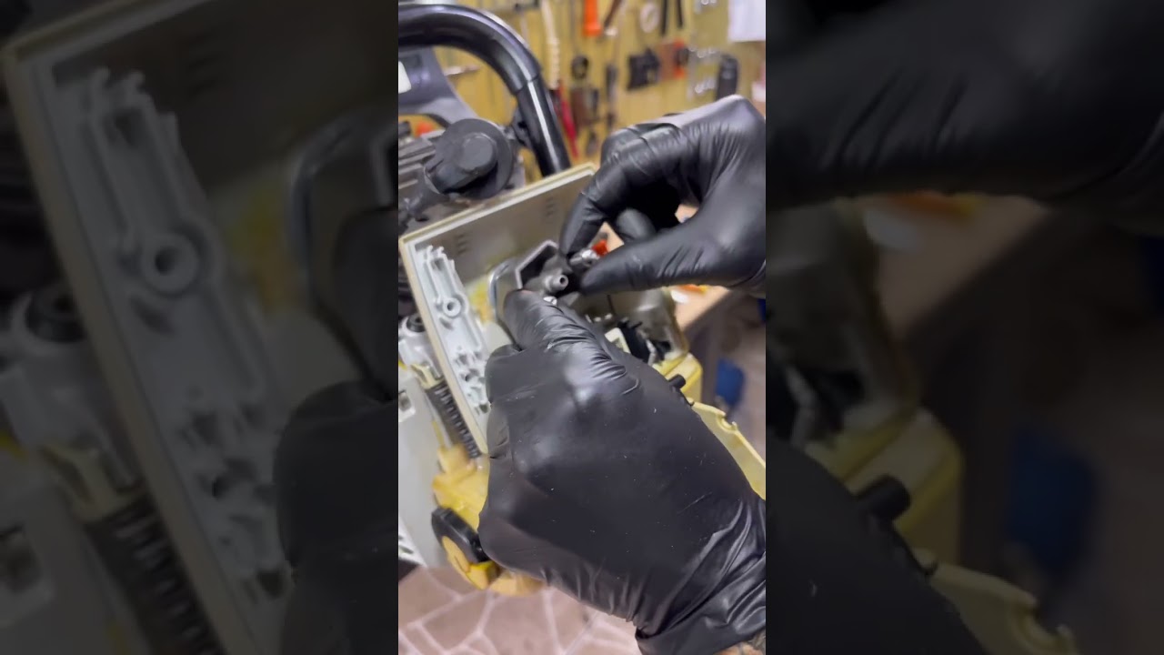 STIHL MS 661 - substituição de um lado da carcaça furada