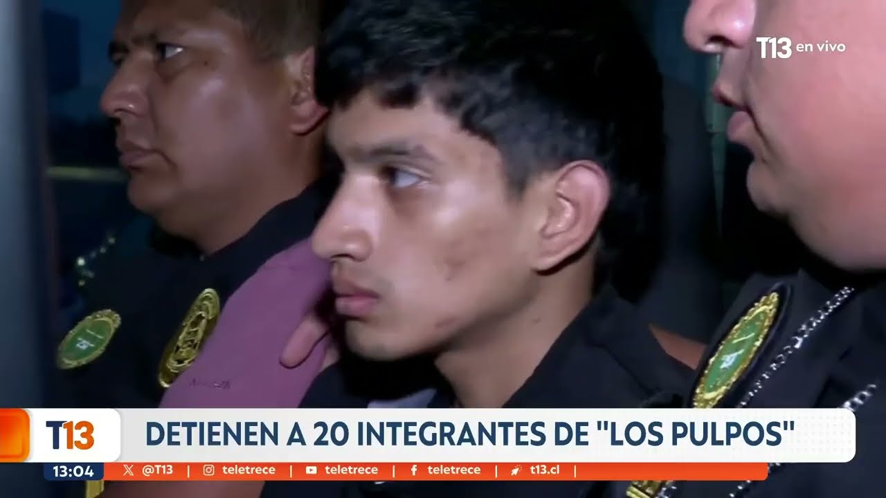 Detienen a 20 integrantes de Los Pulpos